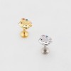 BOW RIBBON KITTY CAT THREADLESS (PUSH IN) 316L SURGICAL STEEL LABRET SET